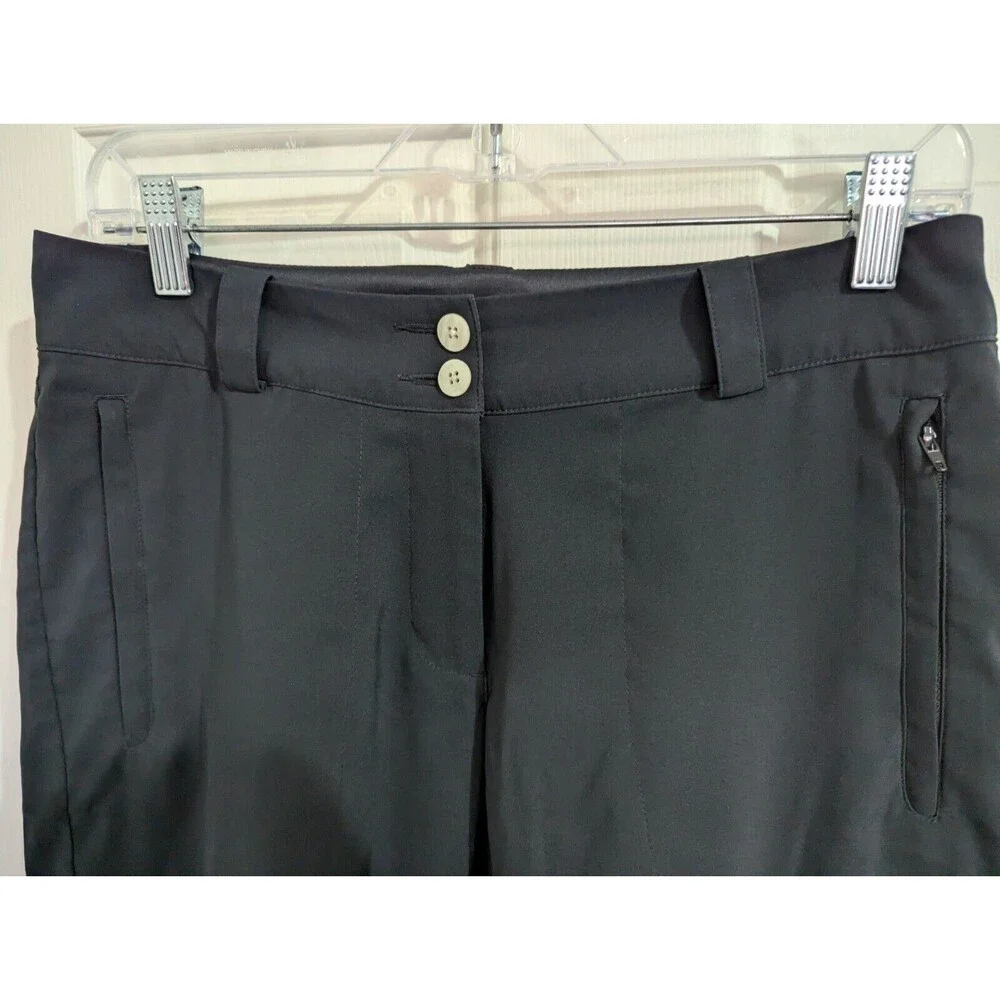 Nike Dri-Fit Golf Shorts Women's 4 Black Bermuda Tournament Performance Pockets